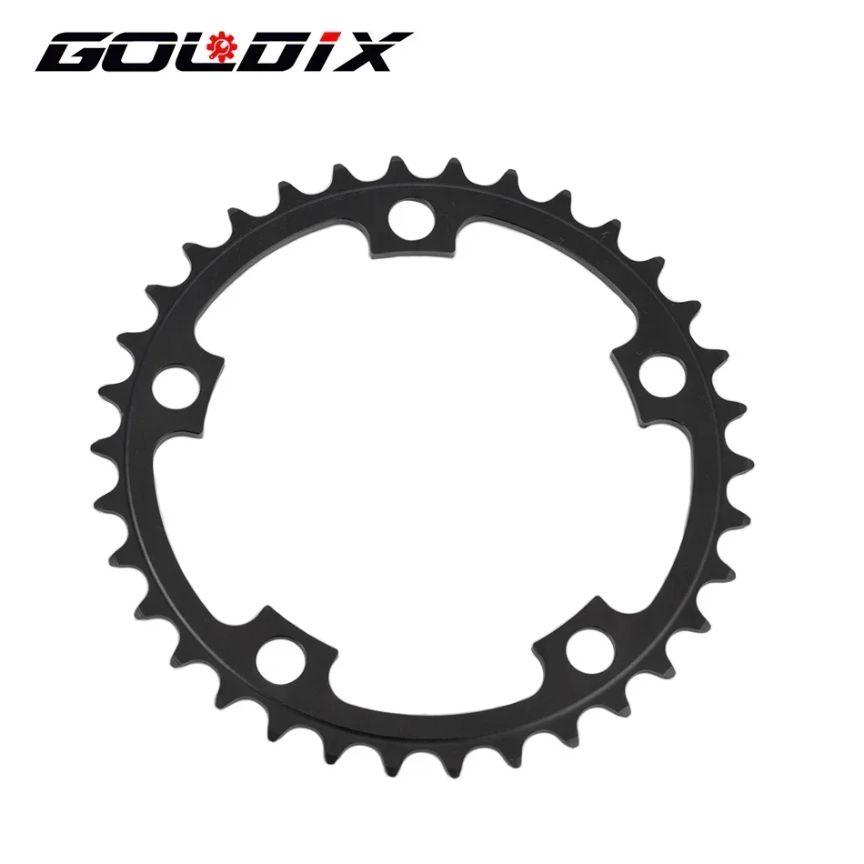 

GOLDIX 110BCD 50-34T Road Bike Crankset Double Chainring for 9/10/11 Speed Shimano SRAM Folding Bike Cranks Arms with Chainrings