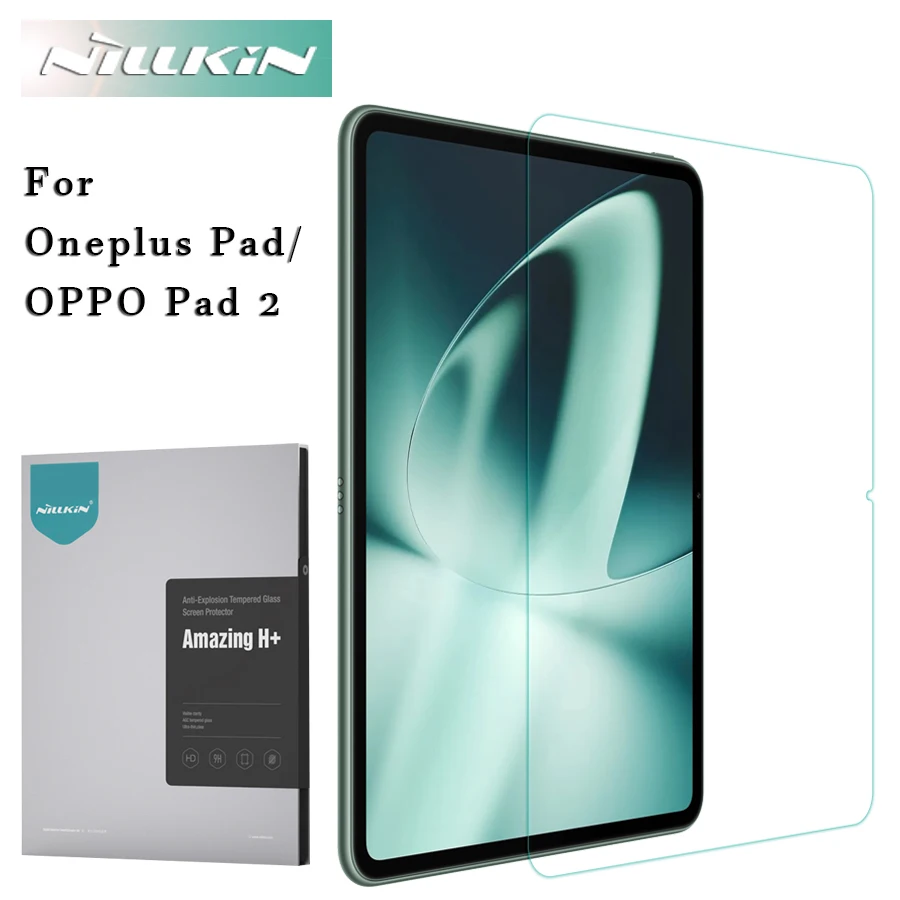 

Nillkin для Oneplus Pad Glass 9H + 2.5D Ультратонкая защитная пленка из закаленного стекла с защитой от взрыва для OPPO Pad 2 HD Стеклянная пленка