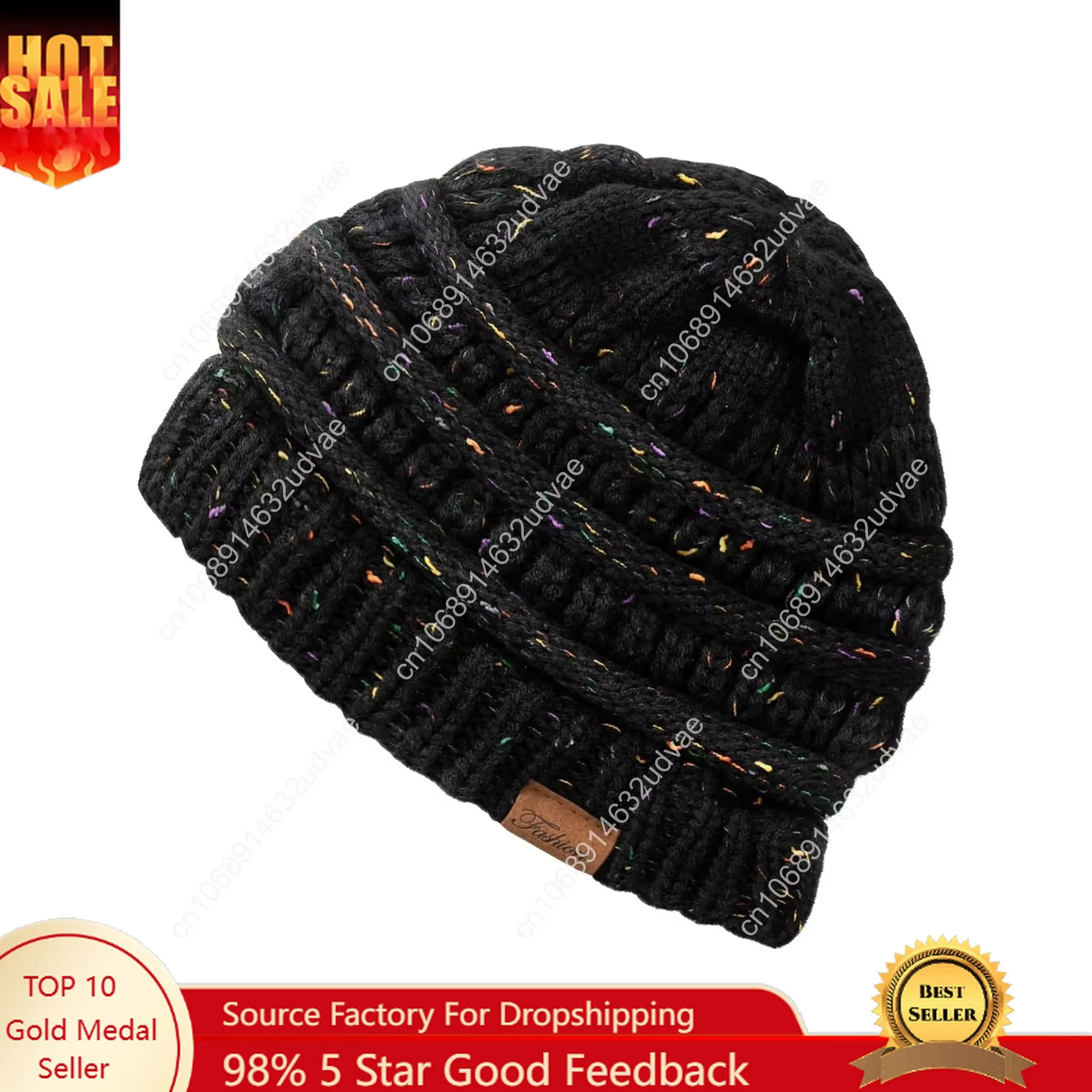 

Clothirily Women's Thick & Soft Warm Winter Beanie, Casual Knit Hat, Cute Stretch Knit Beanie