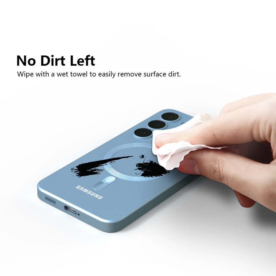Funda magnética de silicona líquida a prueba de golpes para Samsung Galaxy S25 FE S25 S24 S23 S22 S21 S20 FE y Plus Ultra 3