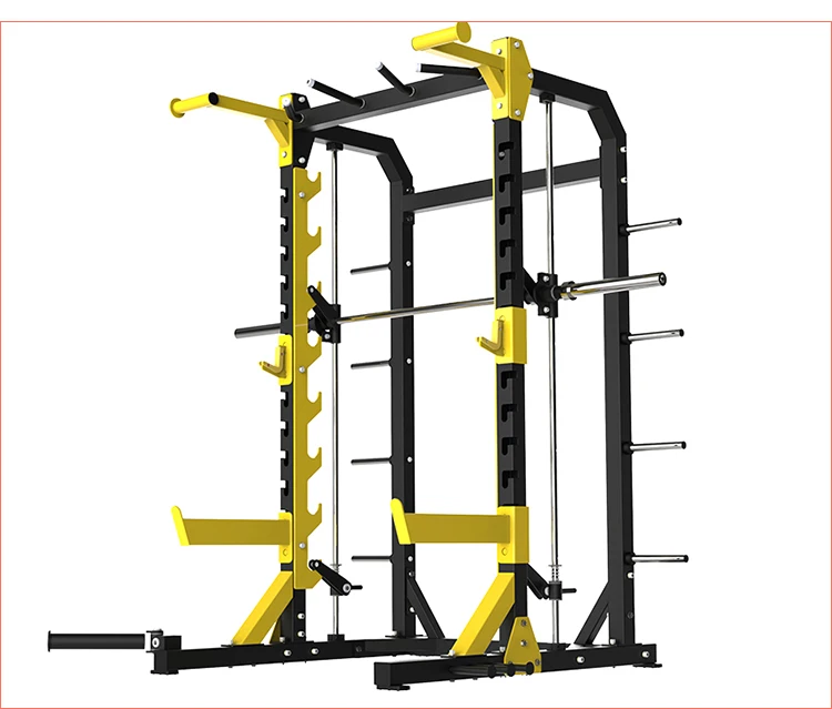 

Smith Machine Squat Rack Commercial Gym Equipment Dual Function Power Rack For Complete Strength Training