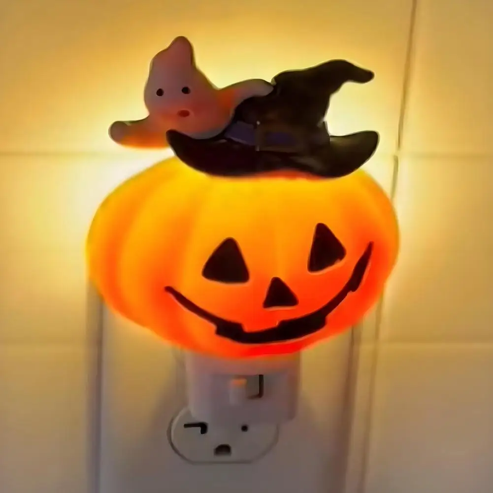 Halloween Party Decoration Spooky Led Pumpkin Decorative Lights for Halloween Ghost Campfire Nightlight with Flickering Flame