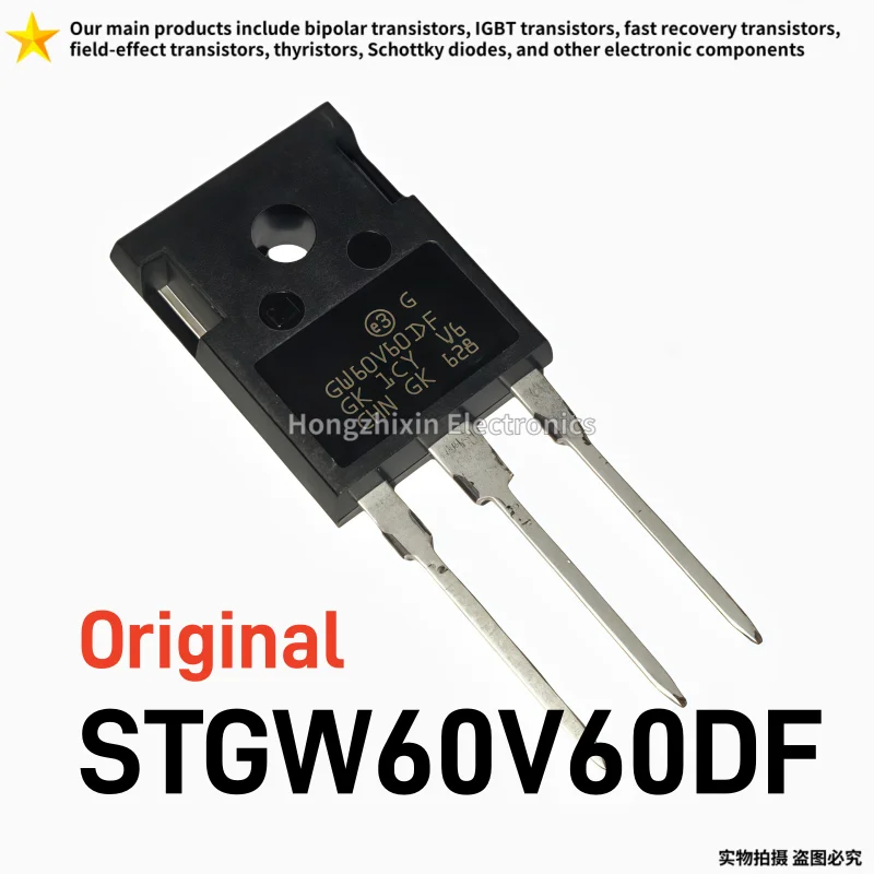 5/10PCS Original STGW60V60DF GW60V60DF 600V 60A High Speed IGBT Transistor TO-247 Field Stop Trench Gate Power Transistor