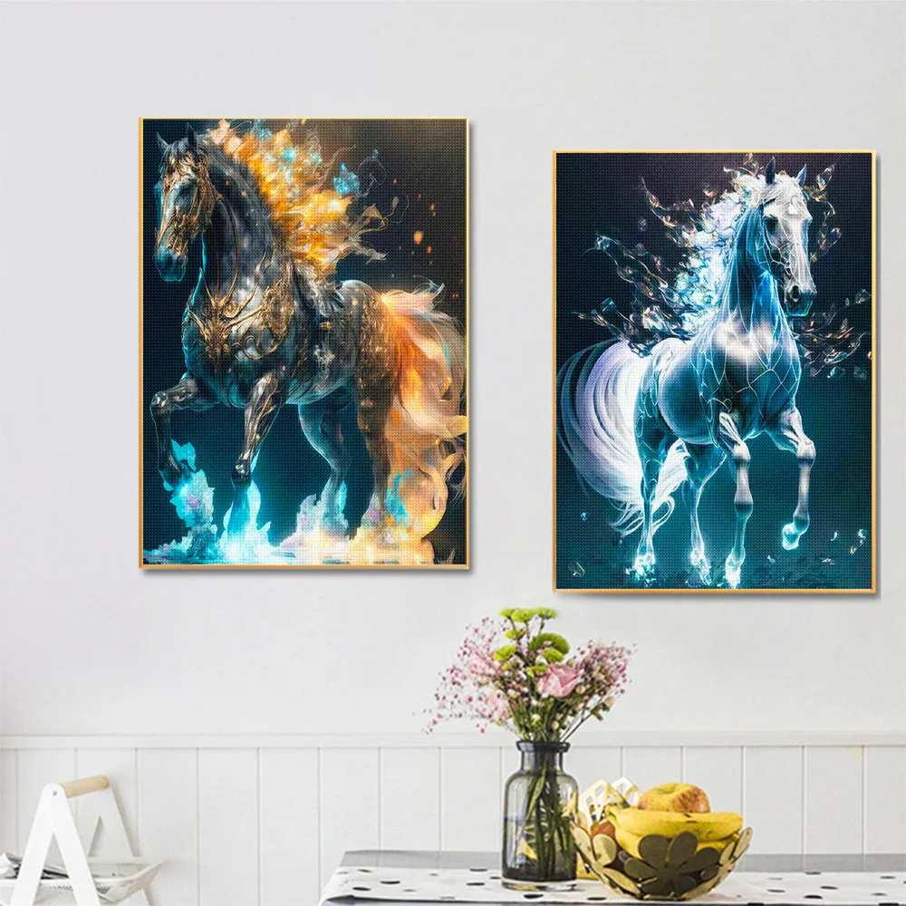 5D Diamond Painting Promotion Elephant Tiger  Horse DIY Full Diamond Embroidery Mosaic Cross Embroidery Set Home Decoration Gift