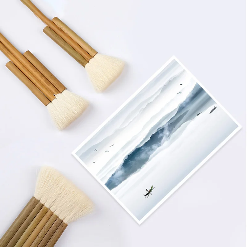 1Pc High Quality Goat Hair Bamboo Handle Art Supplies Watercolor Artist Brush for Watercolor Painting Art Supplies Writing Brush