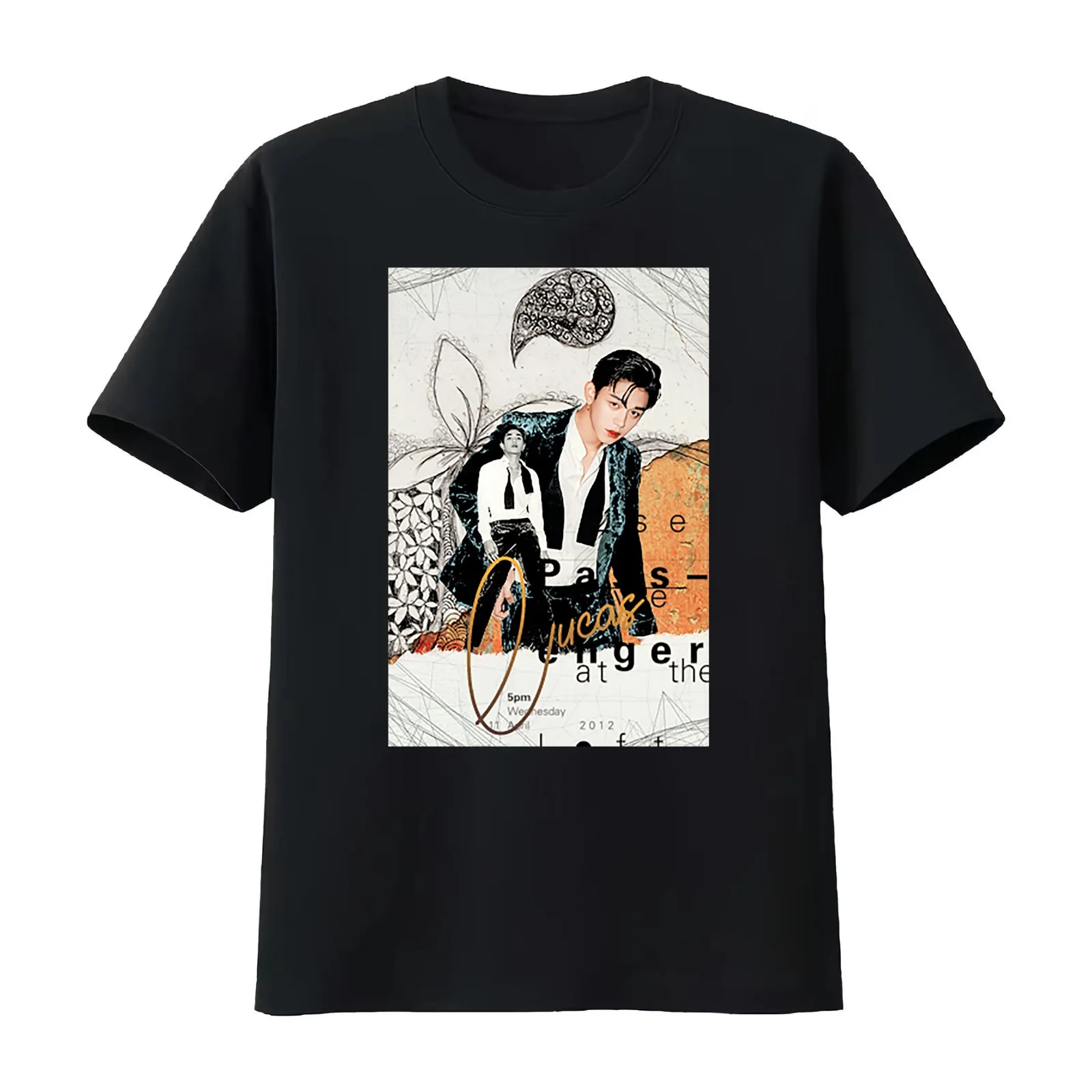 Lucas - SuperM T-Shirt Summer Casual Cotton Tee Oversized Streetwear Tops Vintage Graphic Print Loose Fit Short Sleeve