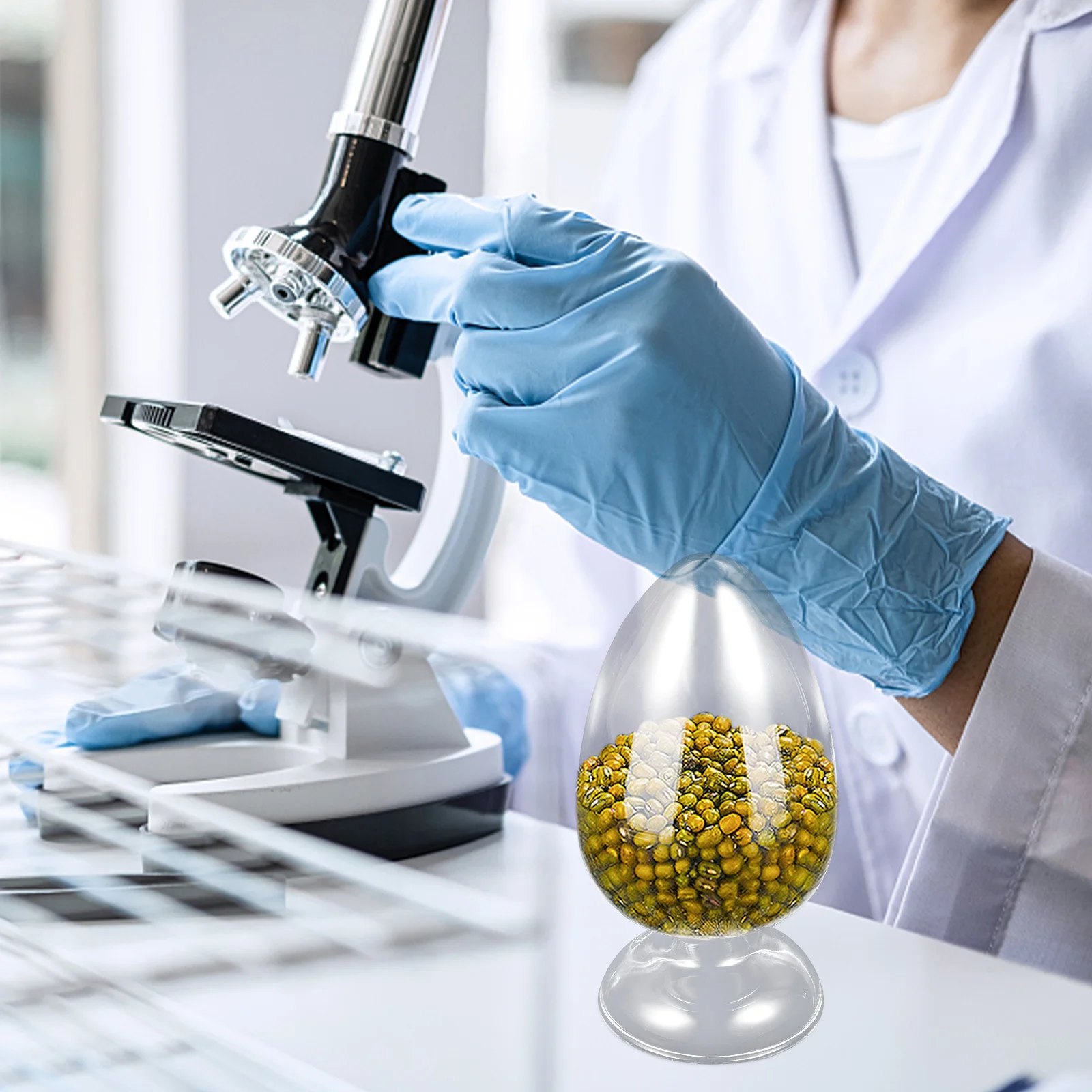 2 個の試薬瓶実験室用ボトル小さなガラス標本ディスプレイジャー科学用