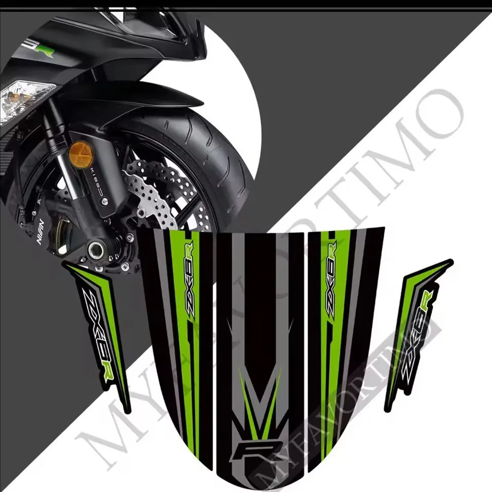 Sticker For Kawasaki Ninja ZX-6R ZX6R ZX 6R Tank Pad Fairing Upper Body Shell Decoration Decal Stickers Motorcycle Gas Knee