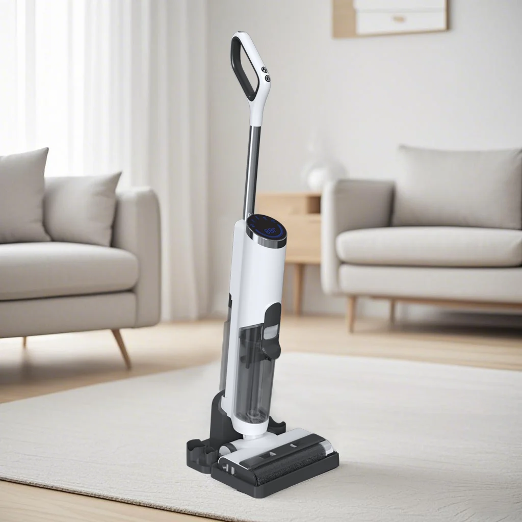 High quality strong battery floor vacuum cleaner large suction dry and wet self-cleaning household low noise long life