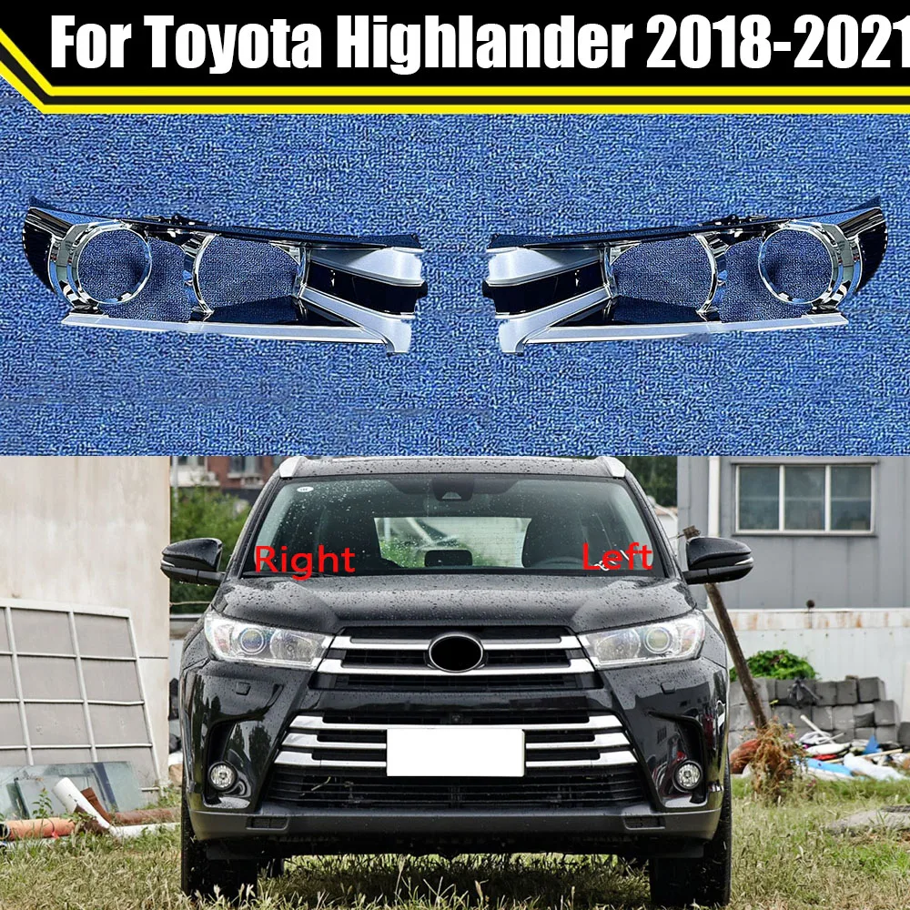 For Mercedes-Benz S-Class W221 2010-2013 Car Headlight Interior Decorative Frame Auto Headlamp Interior Trim Frame Cover