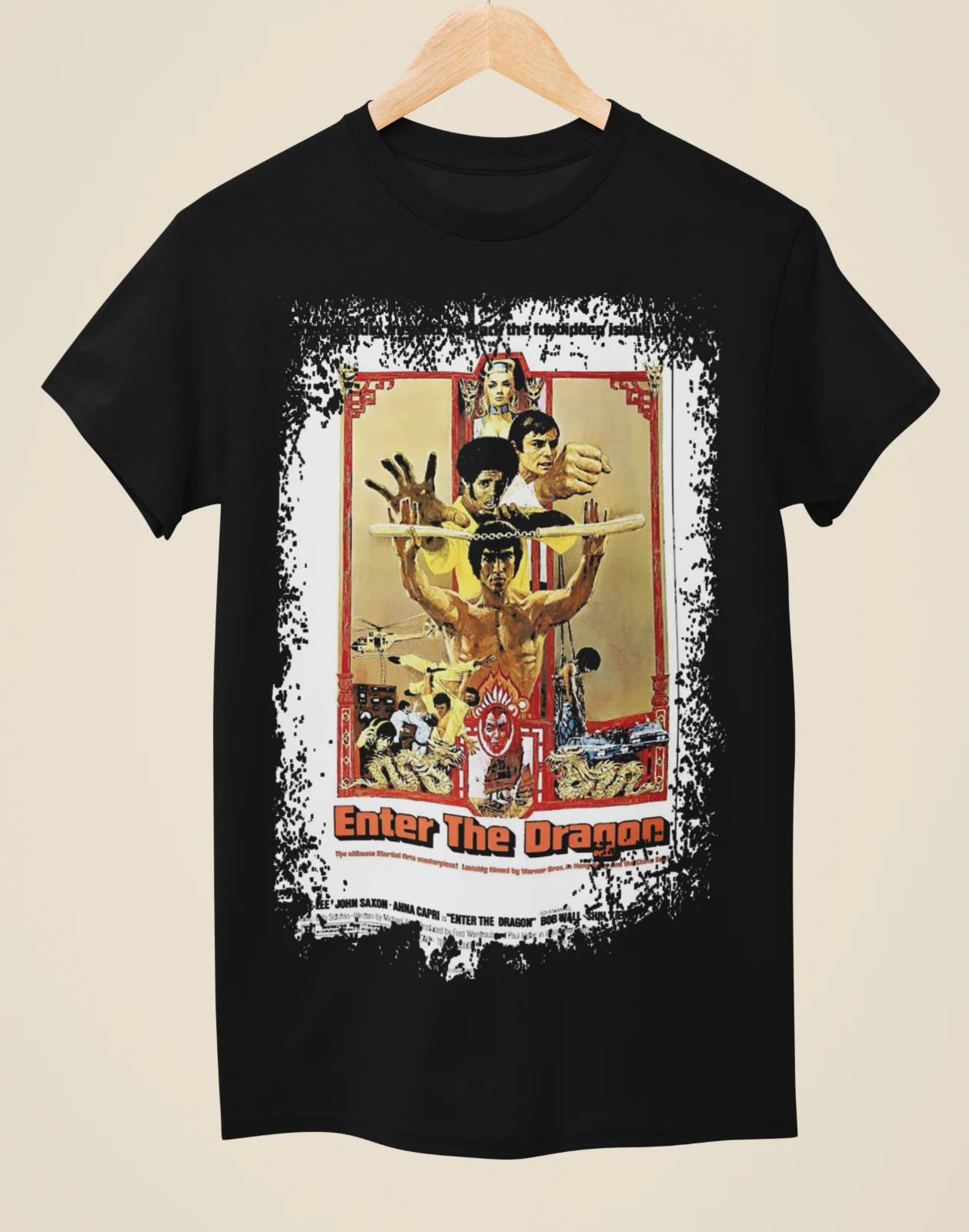 Enter the Dragon - Movie Poster Inspired Unisex Black T-Shirt