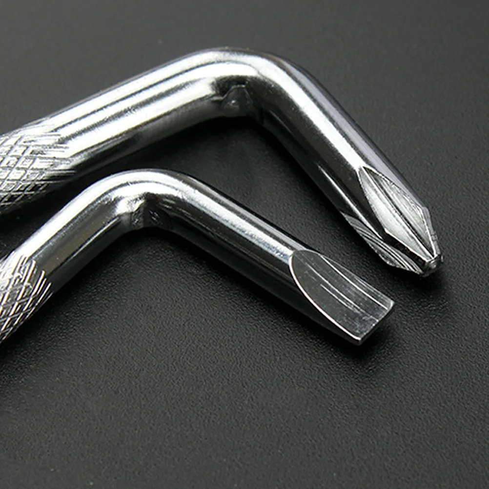 

3pcs Double Side Z Shape Screwdriver Carbon Steel Slot Mirror Polish Anti-Slip For Hand Tools
