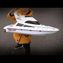 2.4G Heng Long RC Racing Boat High-Speed Yacht 20KM/H Ship Remote Control Assembled Model Servo Motor Toy Gift for Boys TH23788