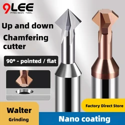 90° Upper And Lower Inner Hole Chamfering CutterTungsten Steel Carbide Milling Cutter CNC Cutting Tools