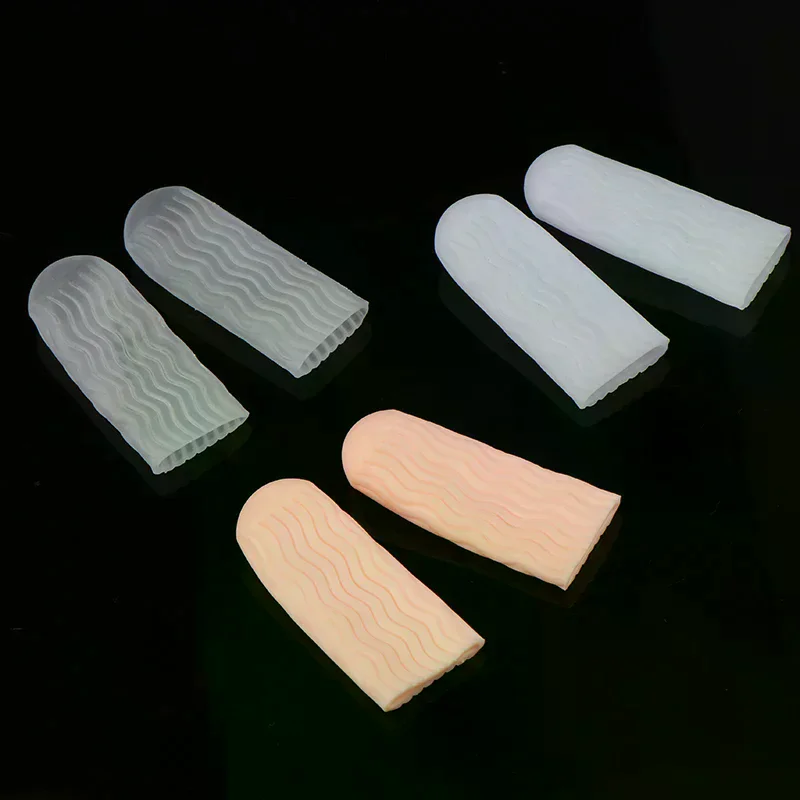 Silicone Finger Protector Sleeve Cover Anti-cut Heat Resistant Finger Sleeves Great Cooking Kitchen Tools