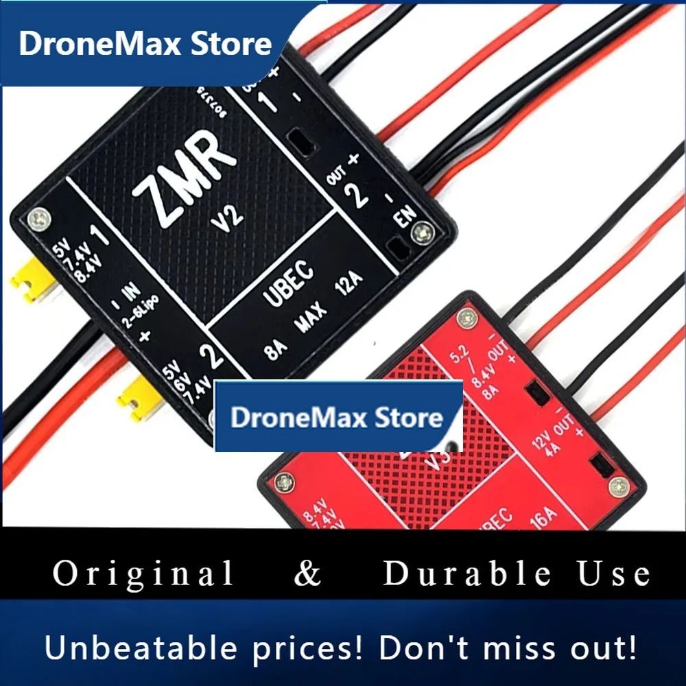 DroMaUBEC V2 V3 V4 ZMR 8A Dual BEC Input Voltage 2-6S Lipo / 4-8S BEC For RC Quadcopter FPV Racing Drone Spare Parts DIY Models