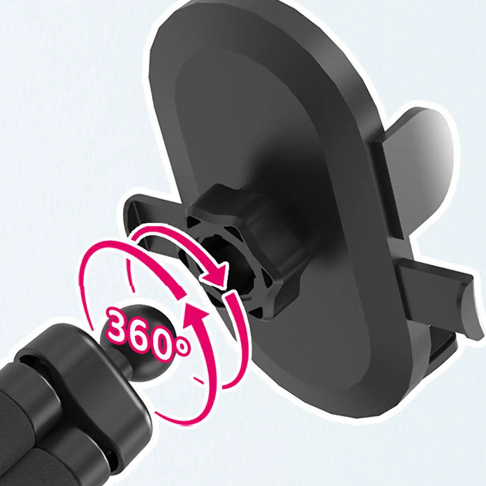 Supporto per telefono per passeggino Supporto per smartphone girevole a 360 gradi Supporto per telefono flessibile antiscivolo per carrello della spesa Kayak Scrivania per moto