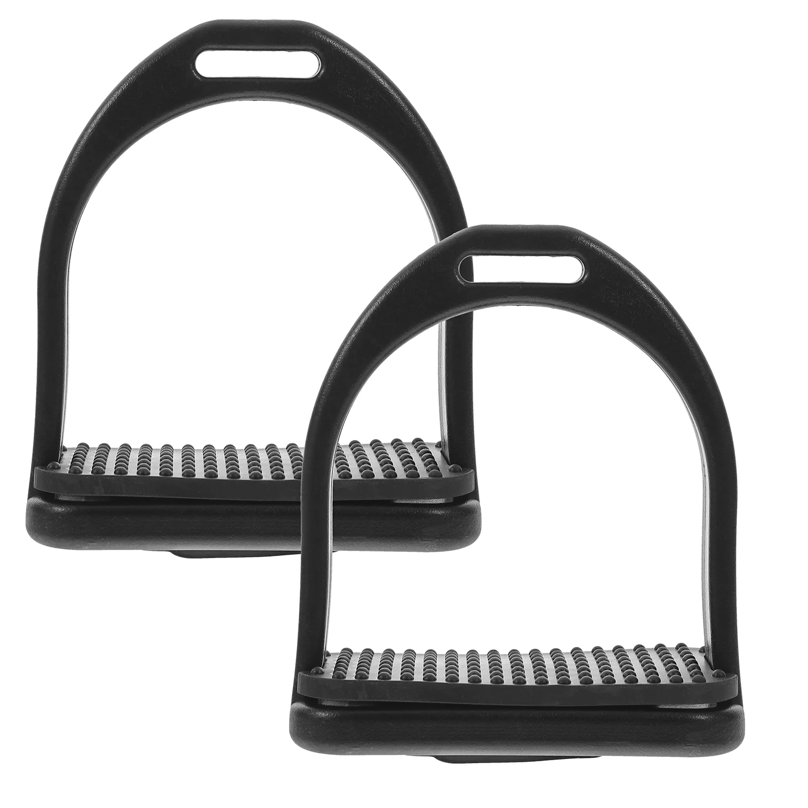 Equestrian Horse Pedal Saddle Anti Skid Stirrups Major Black Riding Nonslip Miss