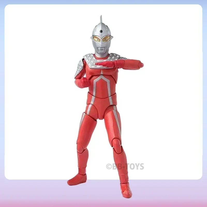 In Stock Bandai S.H.Figuarts Ultraman Series UltraSeven Mystery Joints Movable Anime Action Figure Toys Collectible Original Box