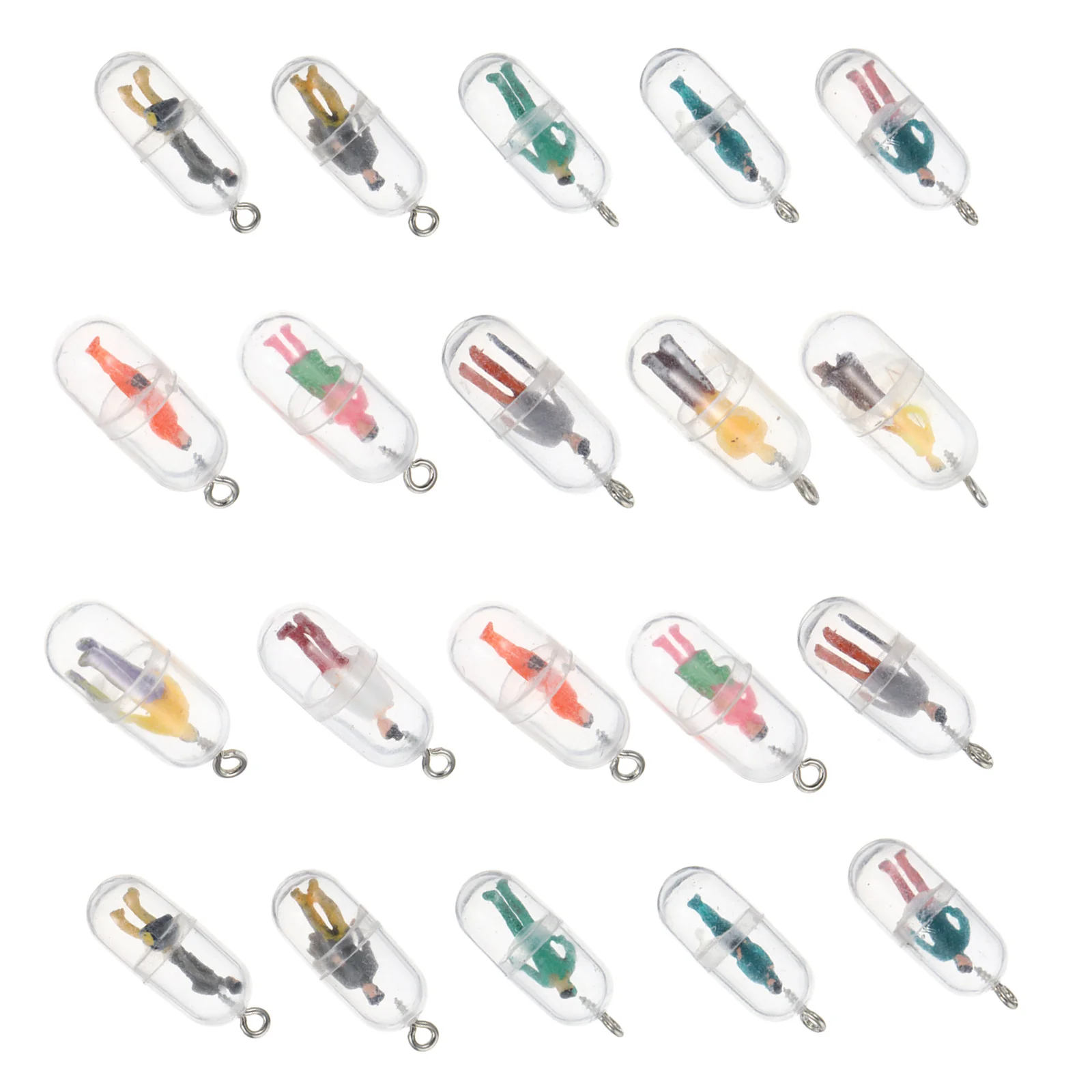 20 قطعة المعلقات شكل حبوب منع الحمل الهاتف قذيفة سحر رائعتين Keychain بها بنفسك المفاتيح مجوهرات اكسسوارات الإبداعية أساور يدوية الصنع الحرف #3