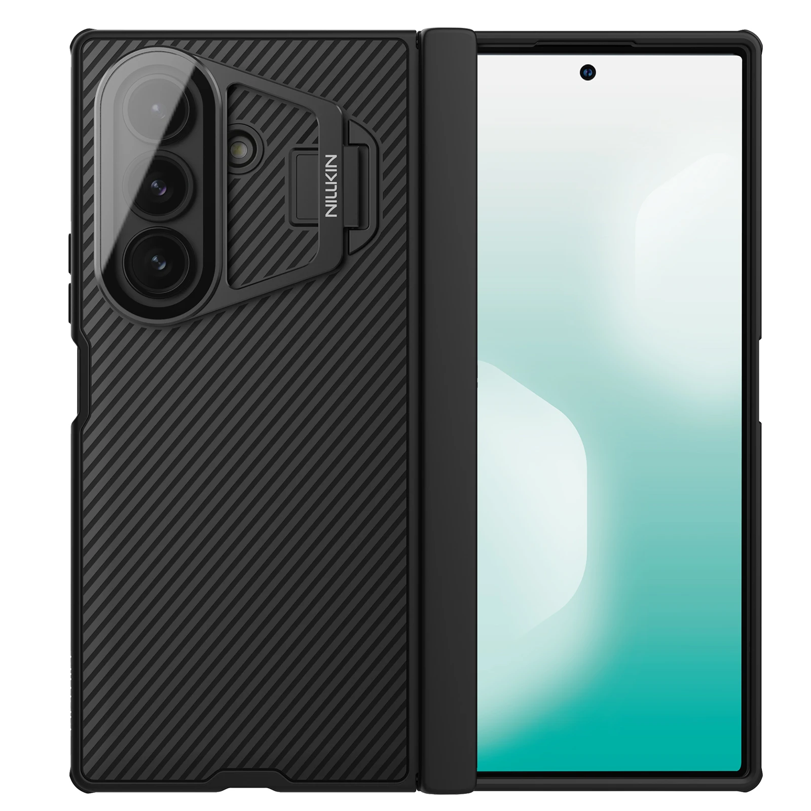 NILLKIN CamShield Prop Magnetic Series For Samsung Galaxy Z Fold7 5G Case PC Phone Cover with Clear Camera Lid