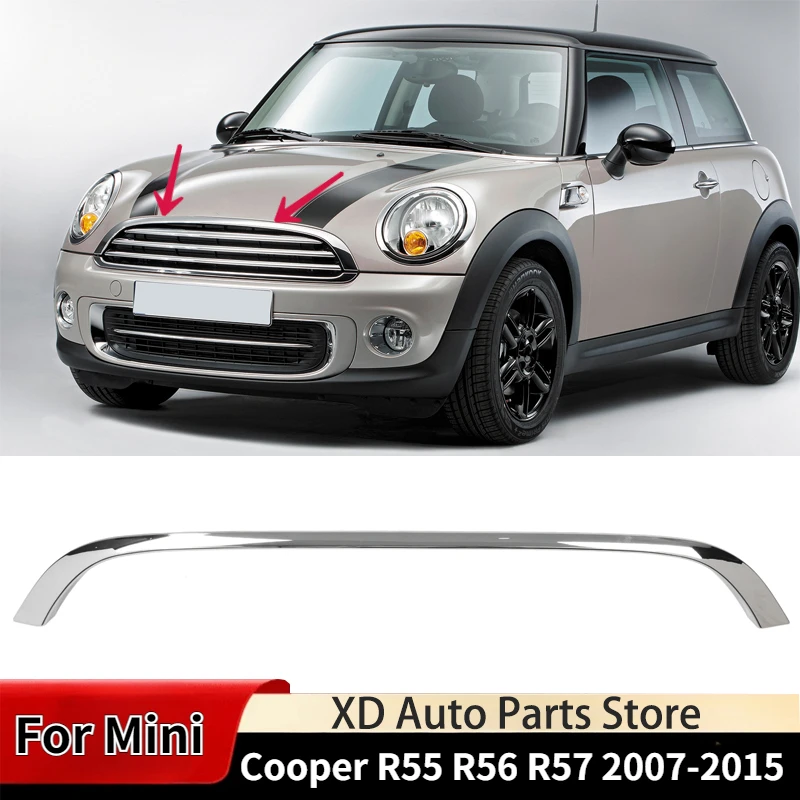 

Для Mini Cooper R55 R56 R57 База LCI R58 R59 S JCW 2007-2015 Верхняя решетка объемной отделки капота Молдинг Bodykit Тюнинг 51132751040