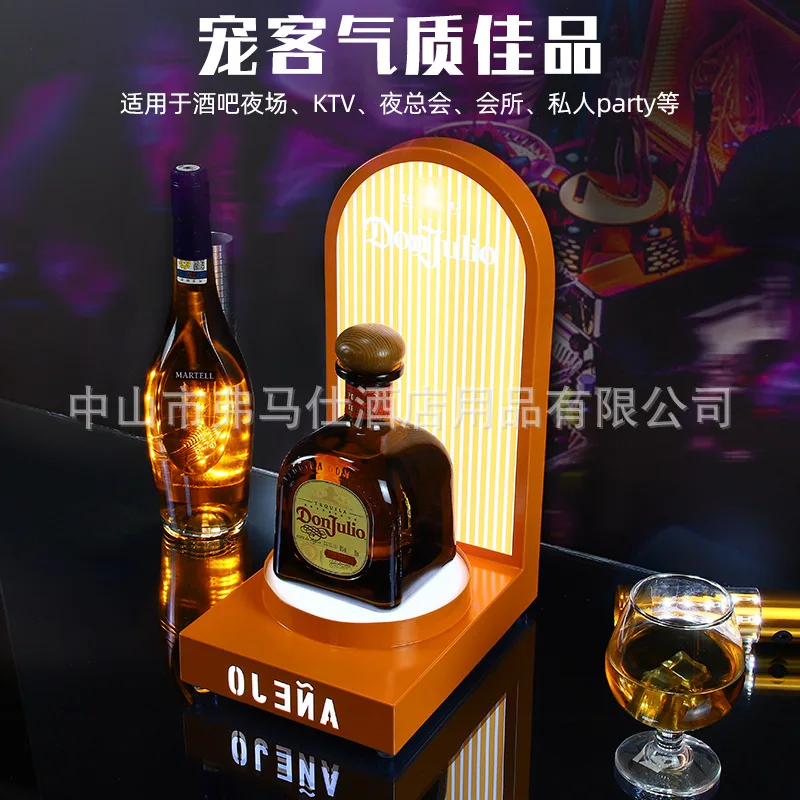 

Светодиодный зарядный бар, светящийся держатель для вина, креативная светящаяся основа для шампанского, подставка для иностранного вина KTV, лазерный держатель для вина