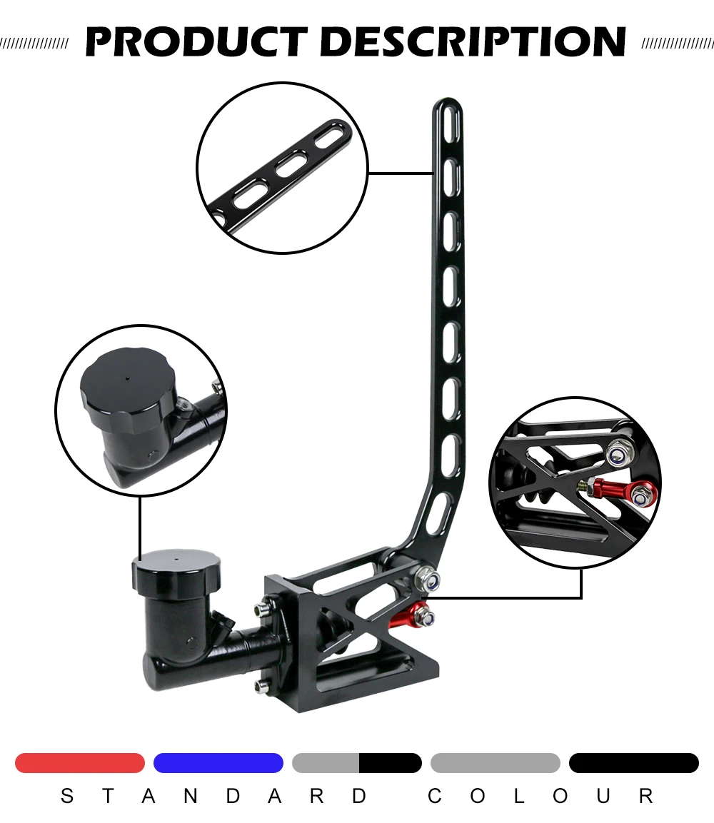 KD8412 Automotive Hydraulic Handbrake Kit, Made of Durable Aluminum, Compatible with Various Models