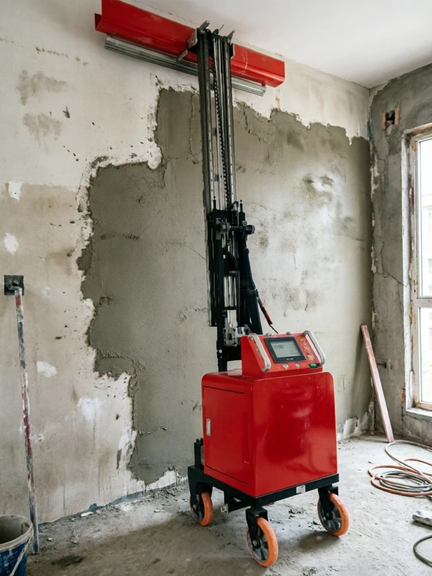 Mortar Screeding Robot Vertical Self Lifting Chassis Intelligent Control Apartment Interior Cement Render Equipment