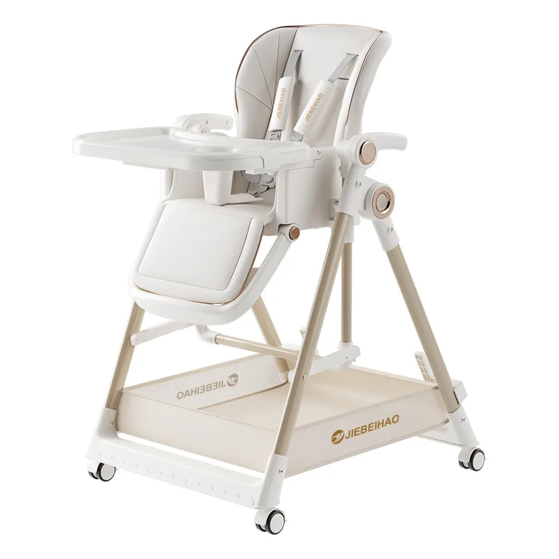 كرسي طعام للأطفال كرسي طعام ذكي متعدد الوظائف قابل للطي للمنزل كرسي هزاز للأطفال 2 في 1 #5