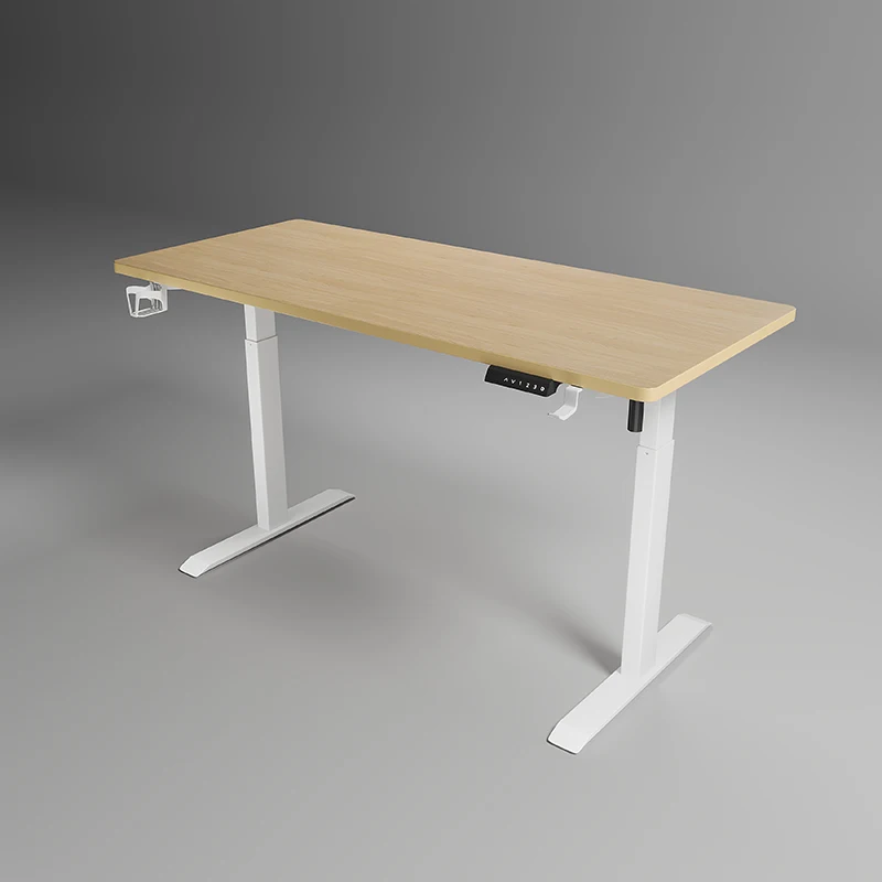 طاولة خشبية لرفع الجلوس والوقوف، تحكم كهربائي مريح، طاولة قابلة للتعديل، ارتفاع طاولة مكتب قابلة للتعديل