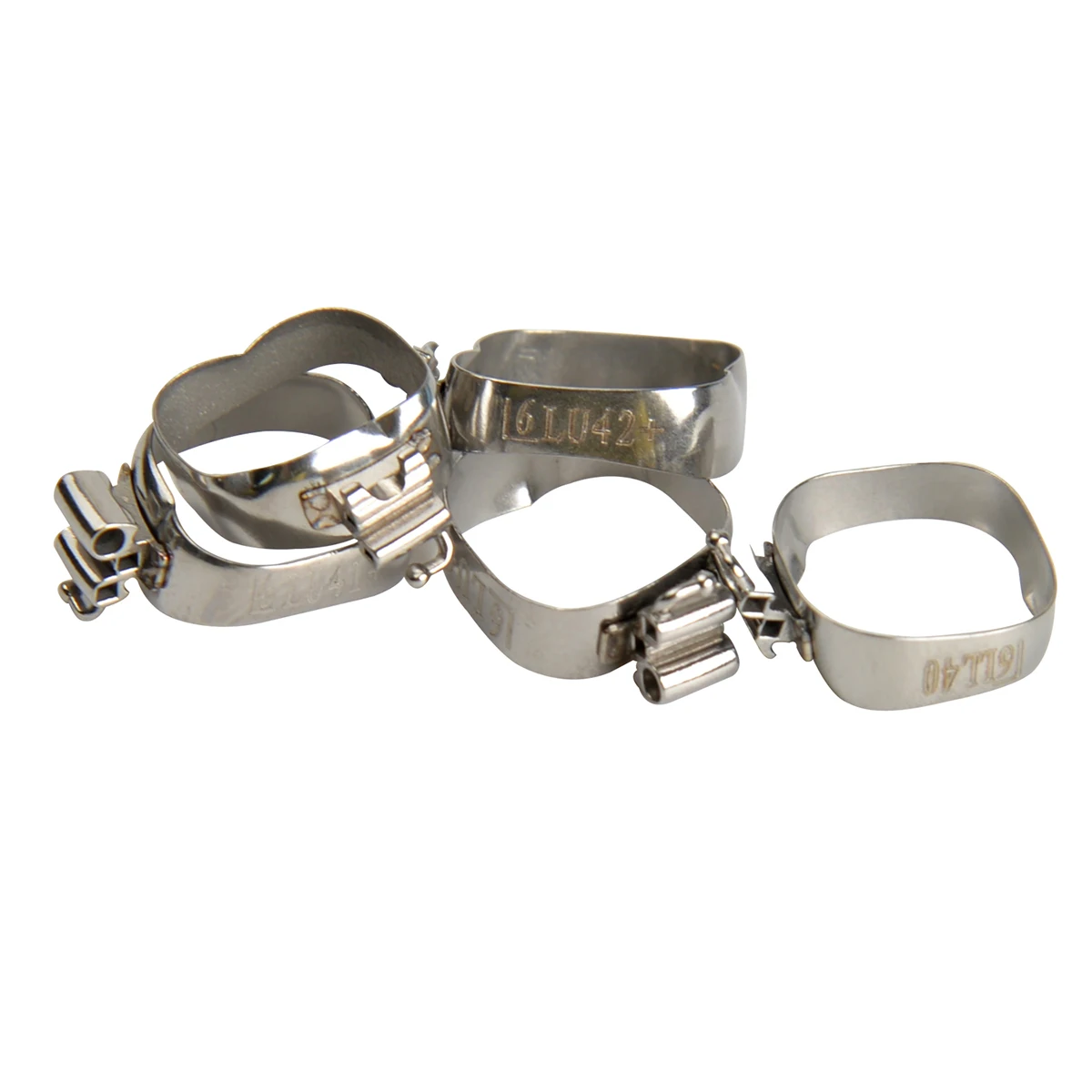85 Sets AZDENT Dental Orthodontische Bukkalröhren-Bänder 1. Molaren Zähne Roth 0.022 # 28-44 Dreifachrohre U/3 L/2 Konvertierbar für die Zahnmedizin – Detail 4