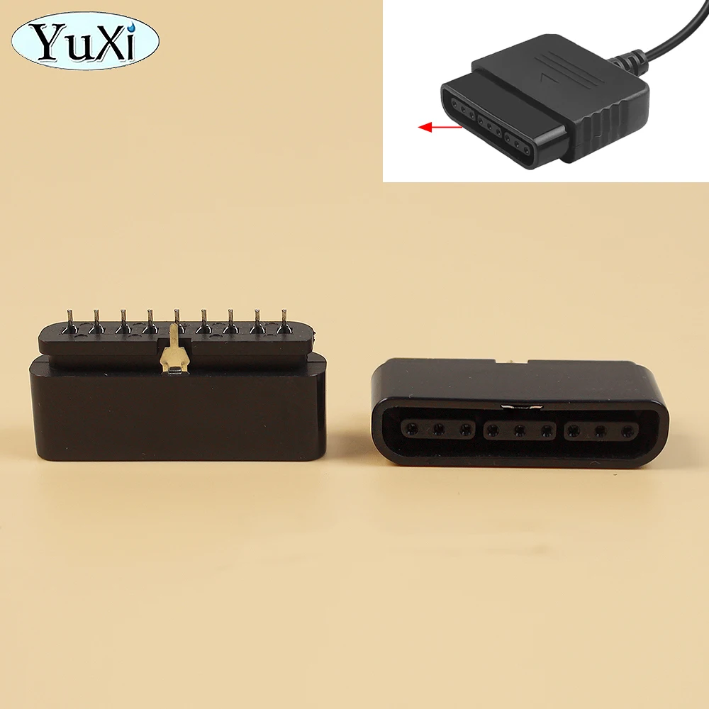 1 Pieces For PS2 90 180 Degrees Interface Female Socket 9 Pin Slot Connector For PlayStation 2 Game Console Replacement Part