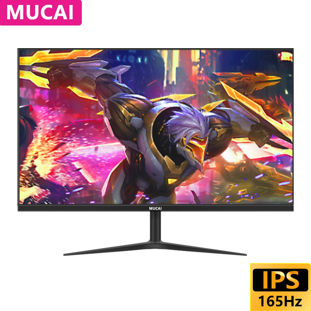 

MUCAI 27 Inch PC Monitor 144Hz IPS Lcd Display HD Desktop Gaming 165Hz Computer Screen Flat Panel HDMI-Compatible/DP