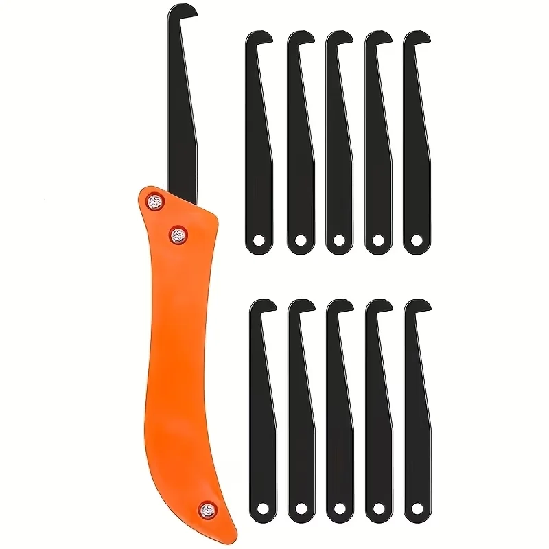 4 Pcs Tile Grout Cleaning & Removal Tools, Foldable Portable Tools with Replaceable Blades