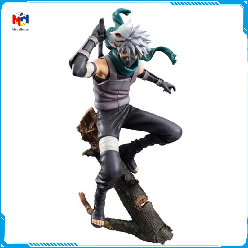 

In Stock Megahouse GEM NARUTO Shippuden Hatake Kakashi New Original Anime Figure Model Toy for Boy Action Figure Collection Doll