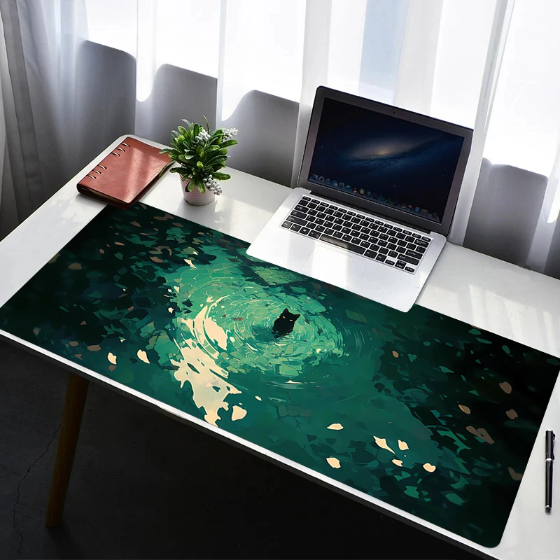 Mouse Pad PC Accessories Mousepad Rubber Gaming Mats Non Slip Extended Pad Computer Gamer Mouse Mat Flower Cats Office Desk Mat