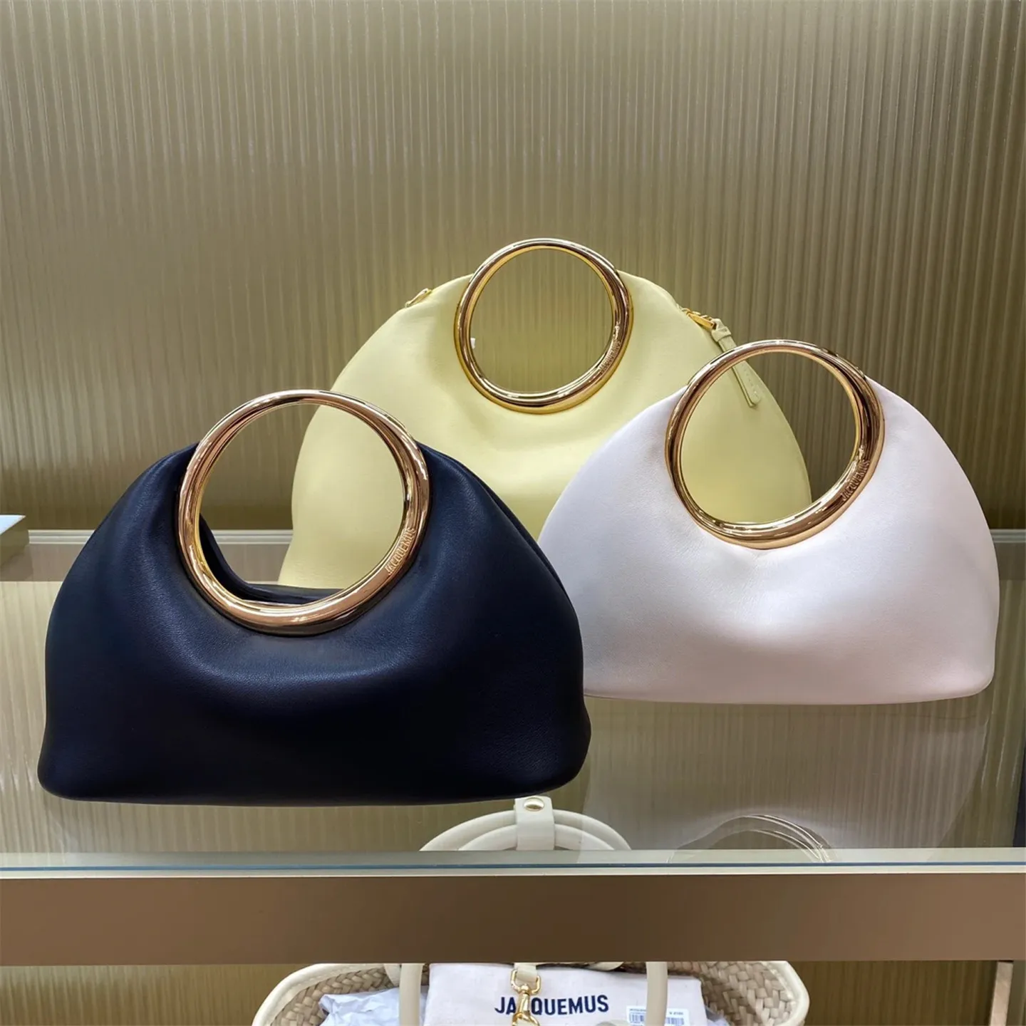 

Luxury Leather round Ring Handbag oulder Crossbody Dinner Bag Small ence Design Briti Sle Casual Pure Color Buet ...