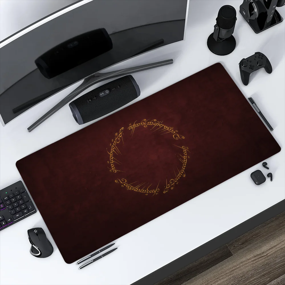 Mouse Pad Non-slip Lockedge Office Student Gaming Movie Thickened Rings Fantasy L-Lord Large The Epic Writing Cushion MousePad