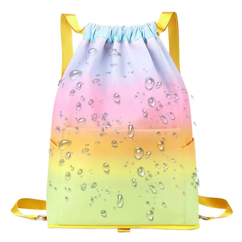 

Bag For Beach Drawstring Backpack Bag Large Capacity Portable Backpack Breathable Tote For Water Sports Friends Family Gym