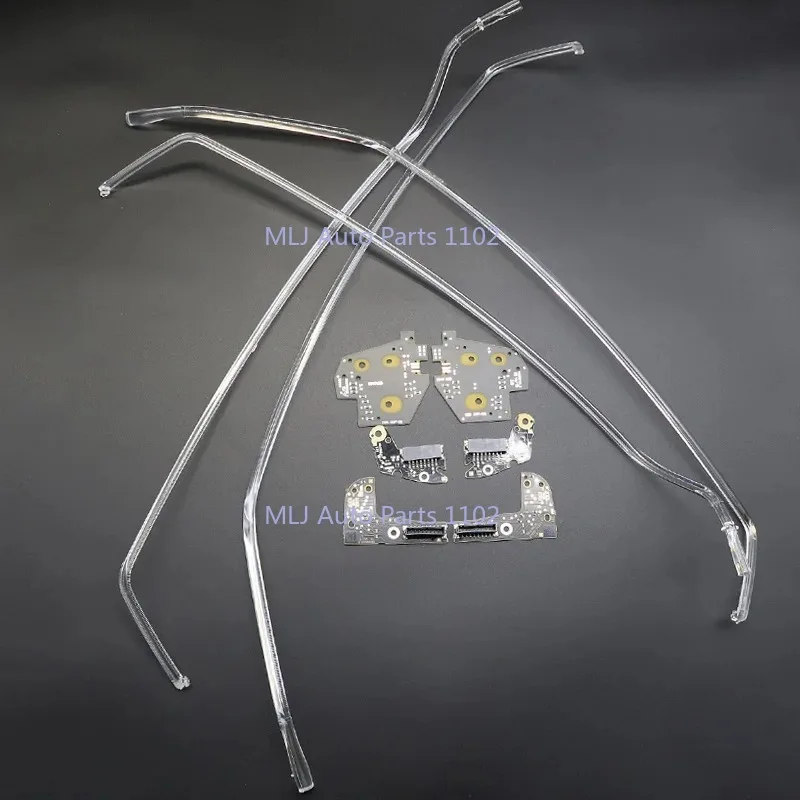 For AUDI A6 C7 PA 2016-2018 LED Car Headlight DRL Chip white Light Guide Strip Angel Eye Light Tube Ballast Chip Module Parts
