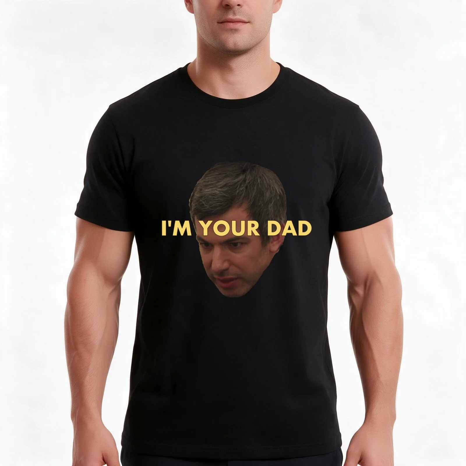 I'm your Dad - Nathan Fielder T-Shirt, Summer Casual Cotton Tee, Oversized Streetwear Tops, Vintage Graphic Print, 100% Cotton