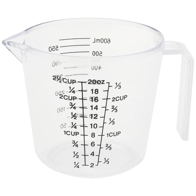 Baking Tools Double-Sided Graduated Plastic Measuring Cup With Graduated Measuring Cup Measuring Cylinder 600Ml