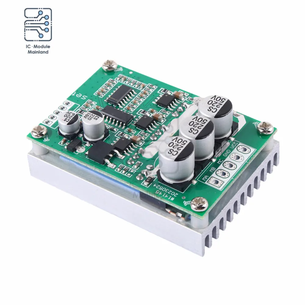 Sem escova Hall Motor Drive Board, controle de velocidade, frente e verso, High Power Controller, Switch Module, 500W, 15A, DC 12-36V