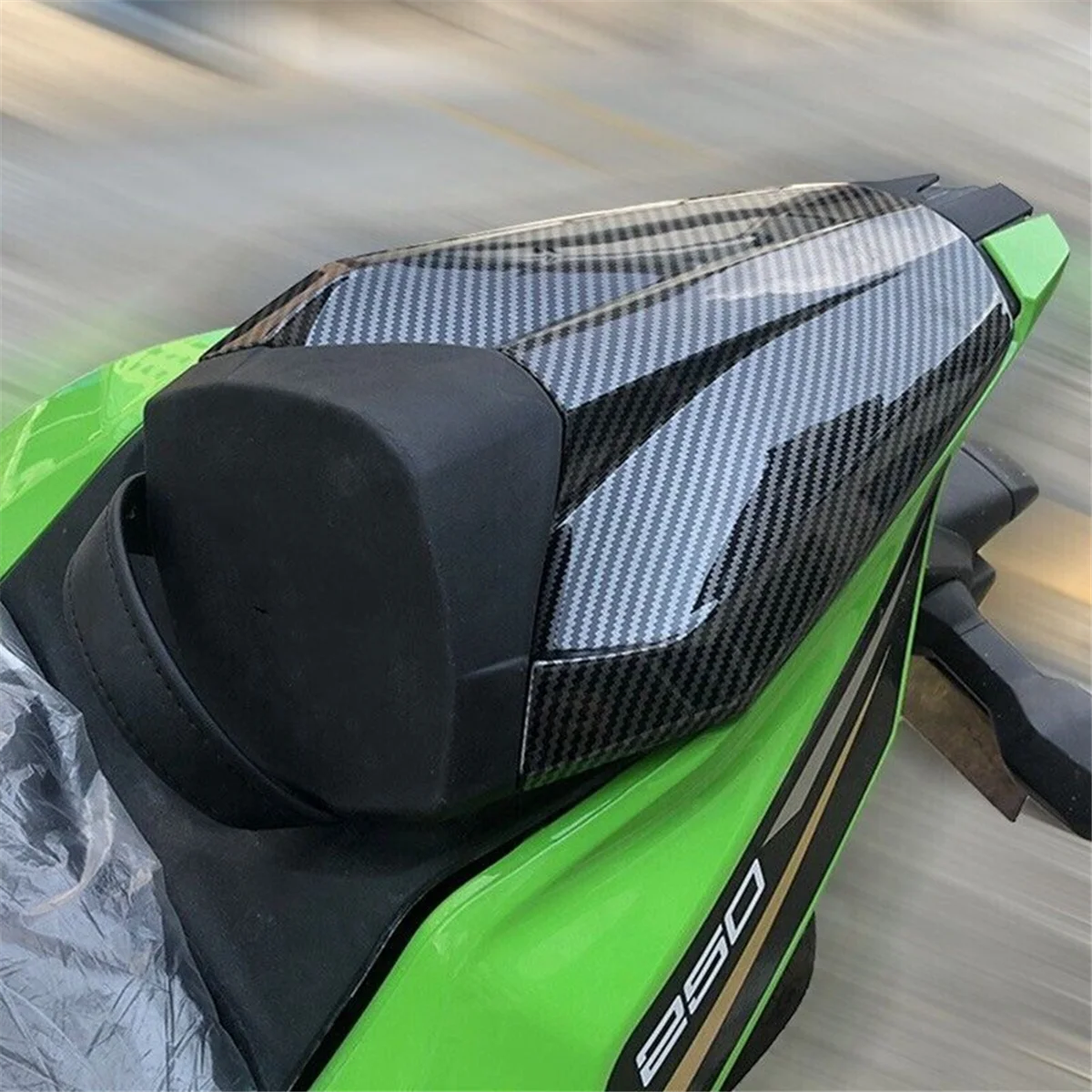 Motorcycle Rear Seat Tail Cover Fairing Cowl Passenger Seat Cowl for Kawasaki ZX-4R ZX-4RR ZX4R ZX4RR 2023(Green)