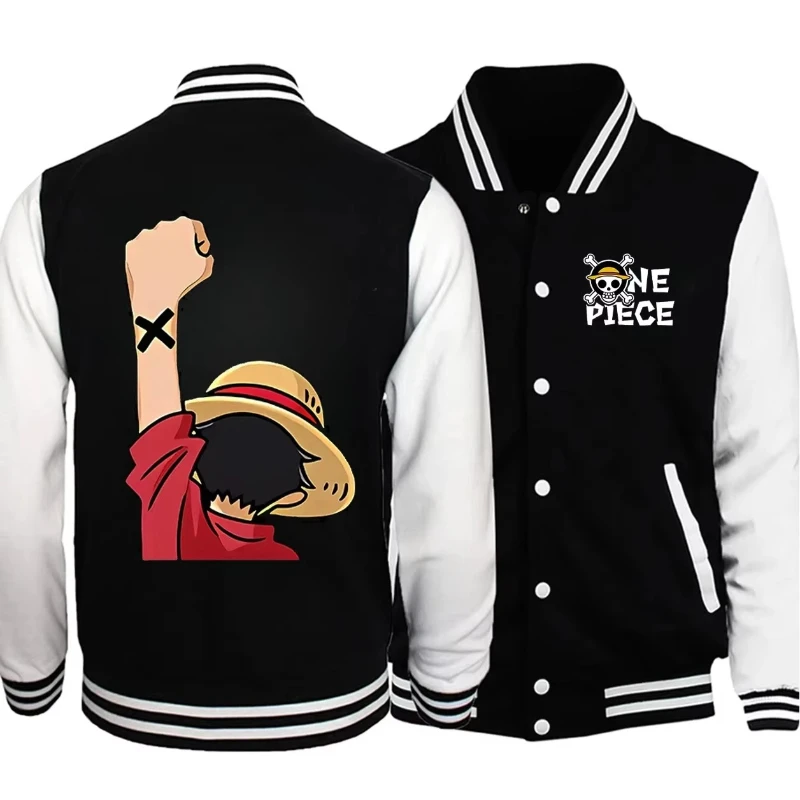 

2025 Autumn and Winter New ONE PIECE Baseball Shirt High Quality Baseball Jacket Men's Casual Fashion Autumn and Winter Fashion