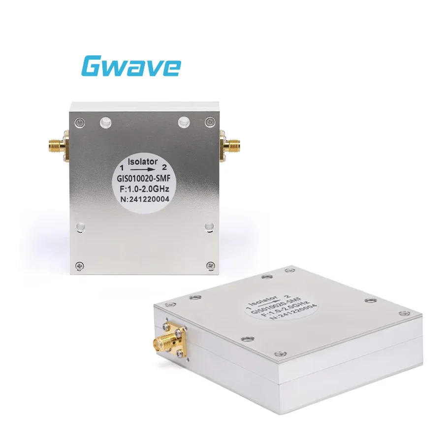 16dB Isolation RF Circulator SMA Female Isolator With 30 Watts Power Effective From 1GHz To 2GHz