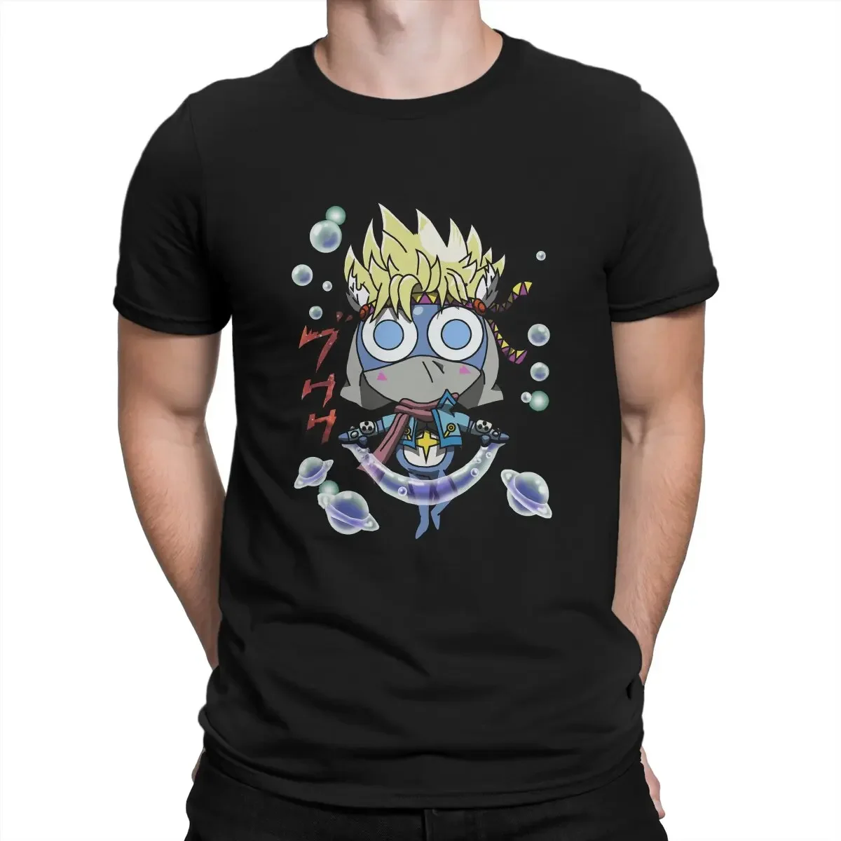 Sgt Frog Keroro Gunso Cartoon Anime Newest TShirt for Men Bubble Attack Round Collar Pure Cotton T Shirt Distinctive Clothes