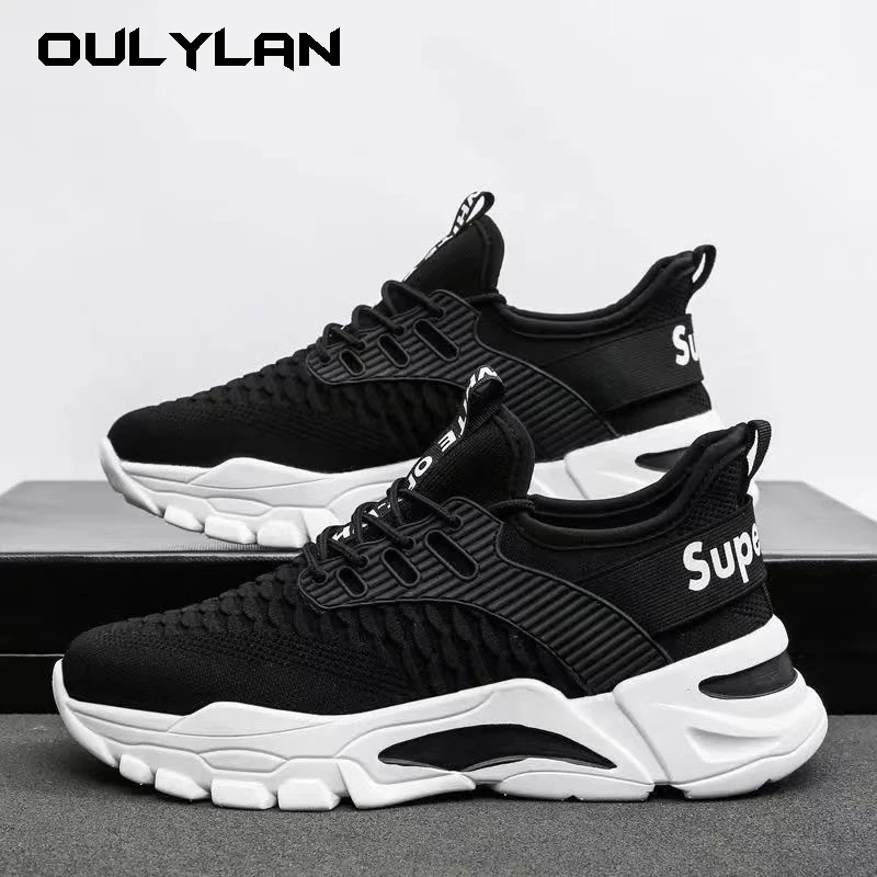 Men Running Shoes 2024 Comfortable Mesh Sport Shoes Men Trend Lightweight Walking Shoes Men Sneakers Breathable