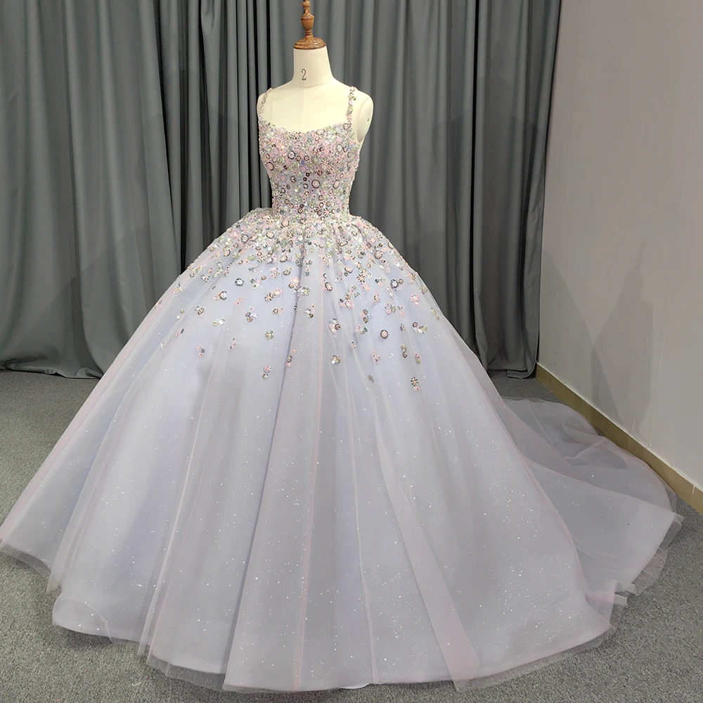 Jancember-exquisitos vestidos de quinceañera Superfinos para niña, vestido de baile con lentejuelas, tirantes finos, cuentas, barra de cordones Mitzvah DY6610